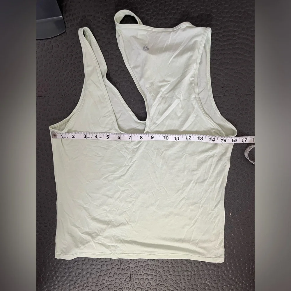 Lululemon Shoulder Cut-Out Yoga Tank Kohlrabi Green